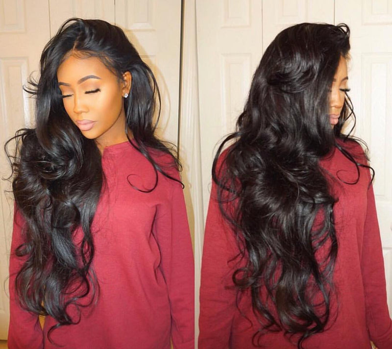 Stock body wave 5*5 HD skin melt lace closure wig