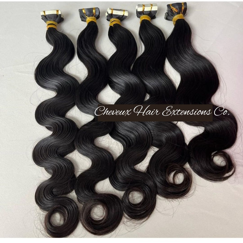 Tape in hair bundles 100% human hair long or short Tape in extensions