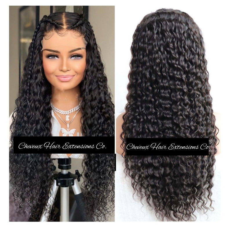 Stock wet wave 5*5 HD skin melt lace closure wig