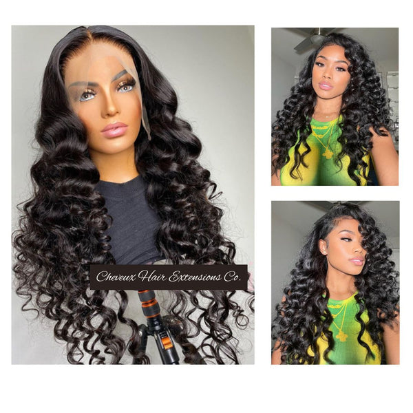 Middle parting beach wave Skin Melt HD Lace Ready to Wear 13*6 Lace Front Wig