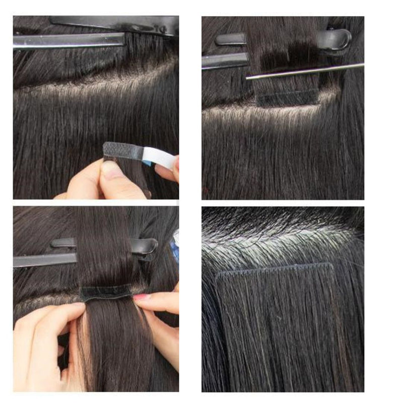 Tape in hair bundles 100% human hair long or short Tape in extensions