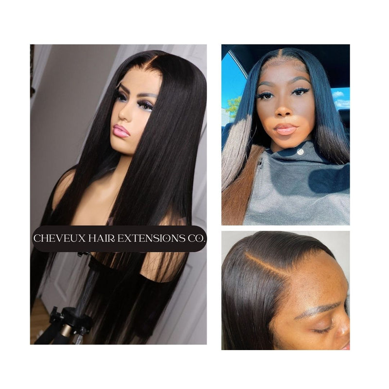 Silk Straight 5*5 HD skin melt lace closure wig