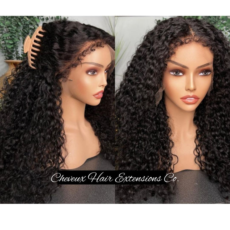 NEW hairline with 4c Afro curly baby hairs 13*6 skin melt HD lace wig