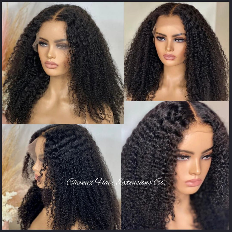 Pre plucked kinky curl Skin Melt HD Lace Ready to Wear 13*6 Lace Front Wig