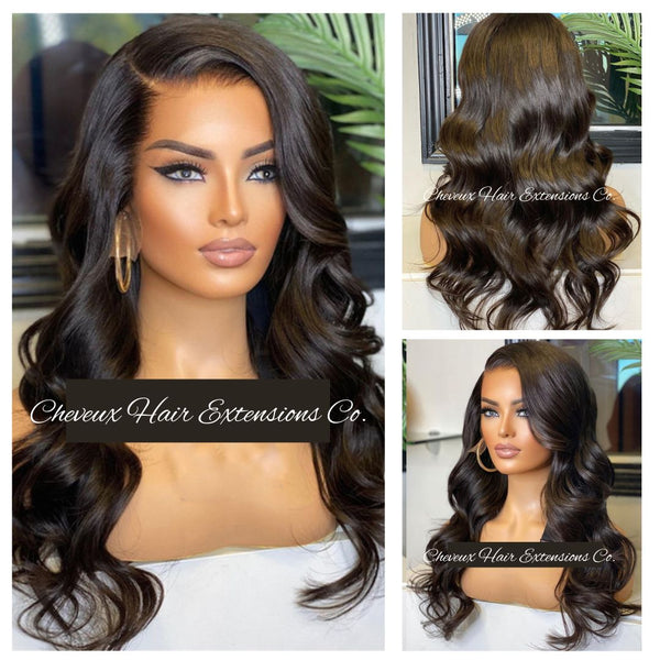 Pre plucked Loose body wave Skin Melt HD Lace Ready to Wear Human hair wigs