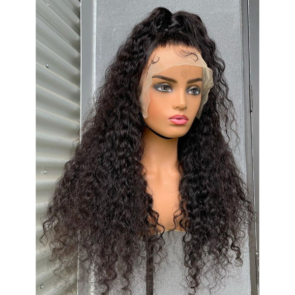 Deep curly skin melt 13*4 HD Lace Frontal Wig