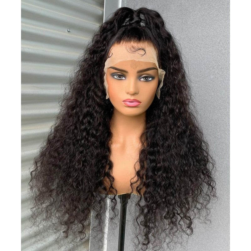 Deep curly skin melt 13*4 HD Lace Frontal Wig