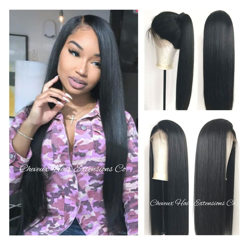 Stock 150% Density wigs 13x6 Lace Front Brazilian Virgin Human Hair